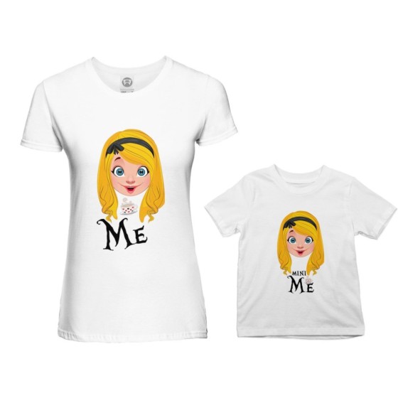 Coordinato t-shirt madre figlia me alice mini alice Per la mamma 2