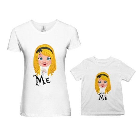 Coordinato t-shirt madre figlia me alice mini alice Per la mamma