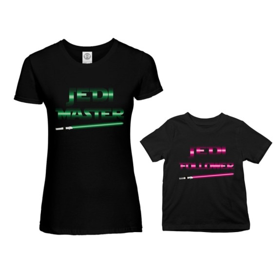 Coordinato t-shirt madre figlio jedi master jedi follower Per la mamma