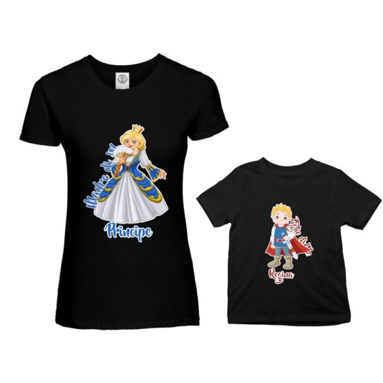 Coordinato t-shirt madre figlio madre di un principe figlio di una regina Per la mamma 2