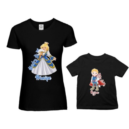Coordinato t-shirt madre figlio madre di un principe figlio di una regina Per la mamma