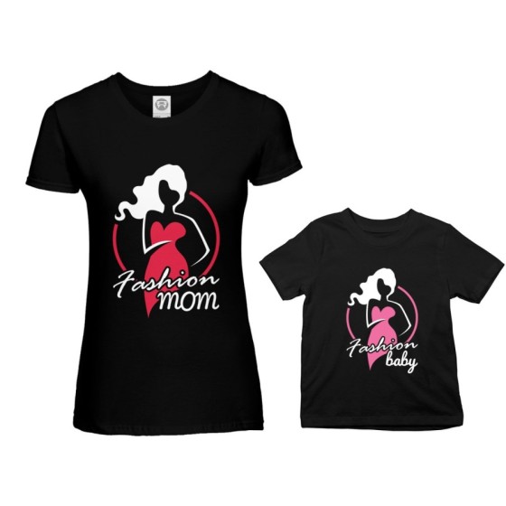 Coordinato t-shirt madre figlia fashion mom fashion baby Per la mamma