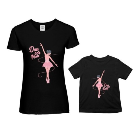 Coordinato t-shirt madre figlia dancer mom dancer baby