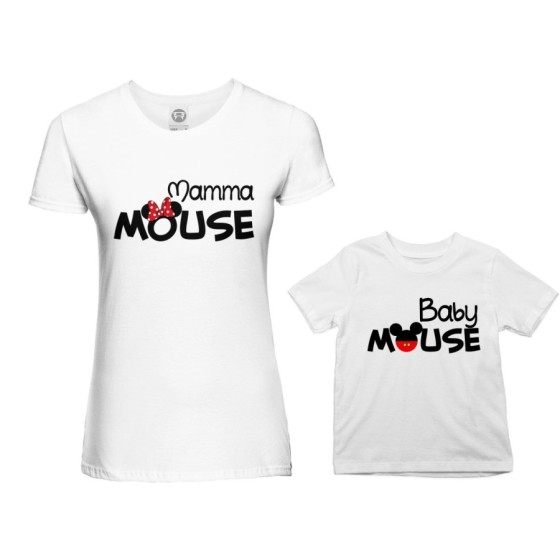 Coordinato t-shirt madre figlio mamma minnie mouse baby mouse Per la mamma 2