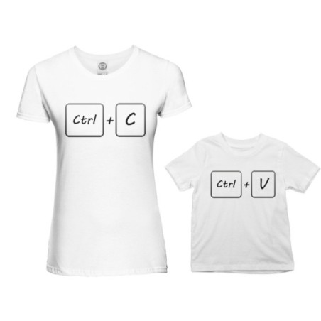 Coordinato t-shirt madre figlio copia e incolla Per la mamma