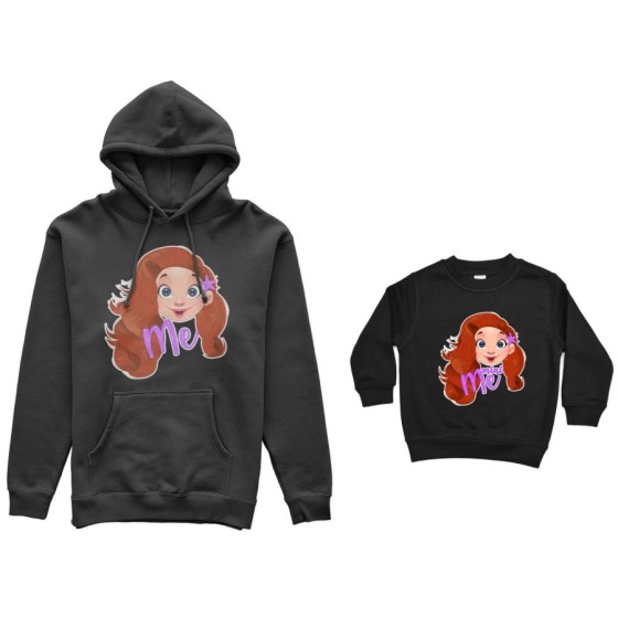 Coordinato felpe madre figlia me ariel mini ariel Per la mamma 2