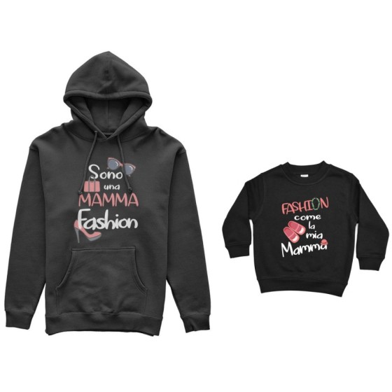 Coordinato felpe madre figlia sono una mamma fashion fashion come la mia mamma Per la mamma 2