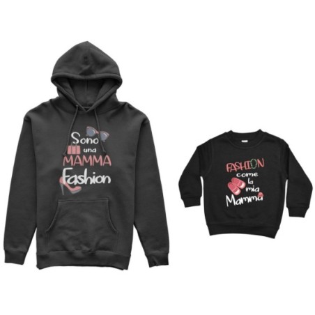 Coordinato felpe madre figlia sono una mamma fashion fashion come la mia mamma Per la mamma