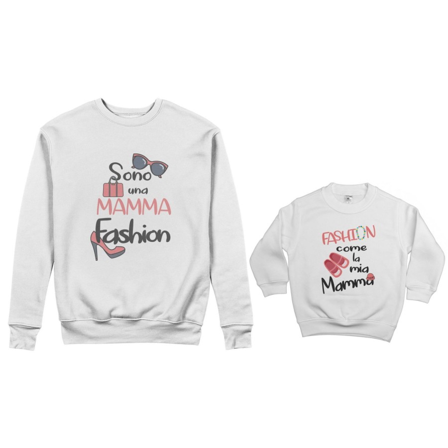 Coordinato felpe madre figlia sono una mamma fashion fashion come la mia mamma Per la mamma