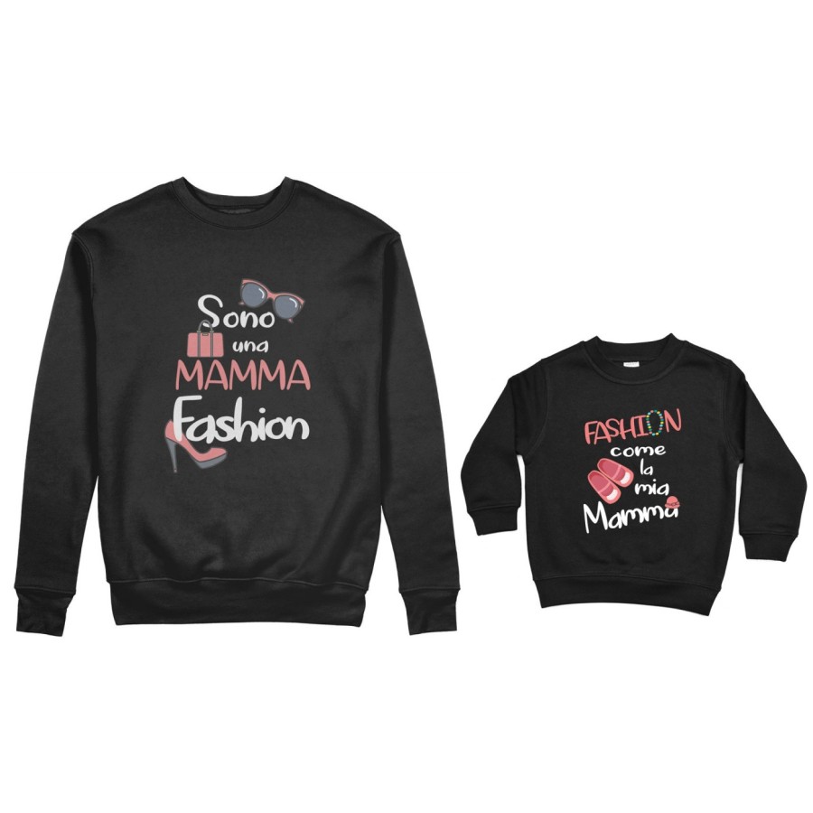 Coordinato felpe madre figlia sono una mamma fashion fashion come la mia mamma Per la mamma