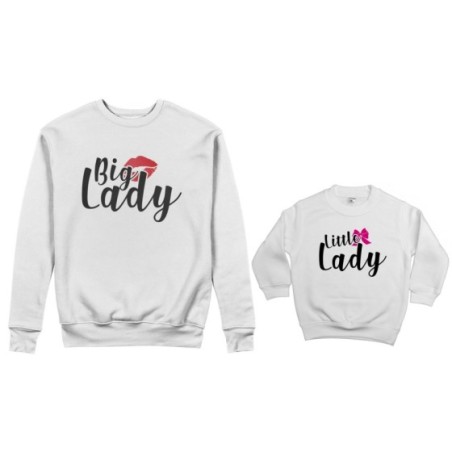 Coordinato felpe madre figlio big lady little lady little boy Per la mamma