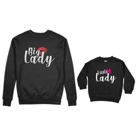 Coordinato felpe madre figlio big lady little lady little boy Per la mamma
