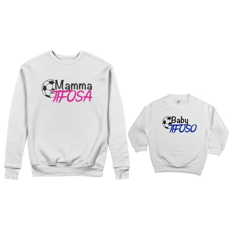 Coordinato felpe madre figlio mamma tifosa baby tifoso baby tifosa Per la mamma