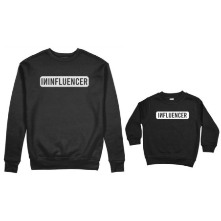 Coordinato felpe madre figlio ininfluencer