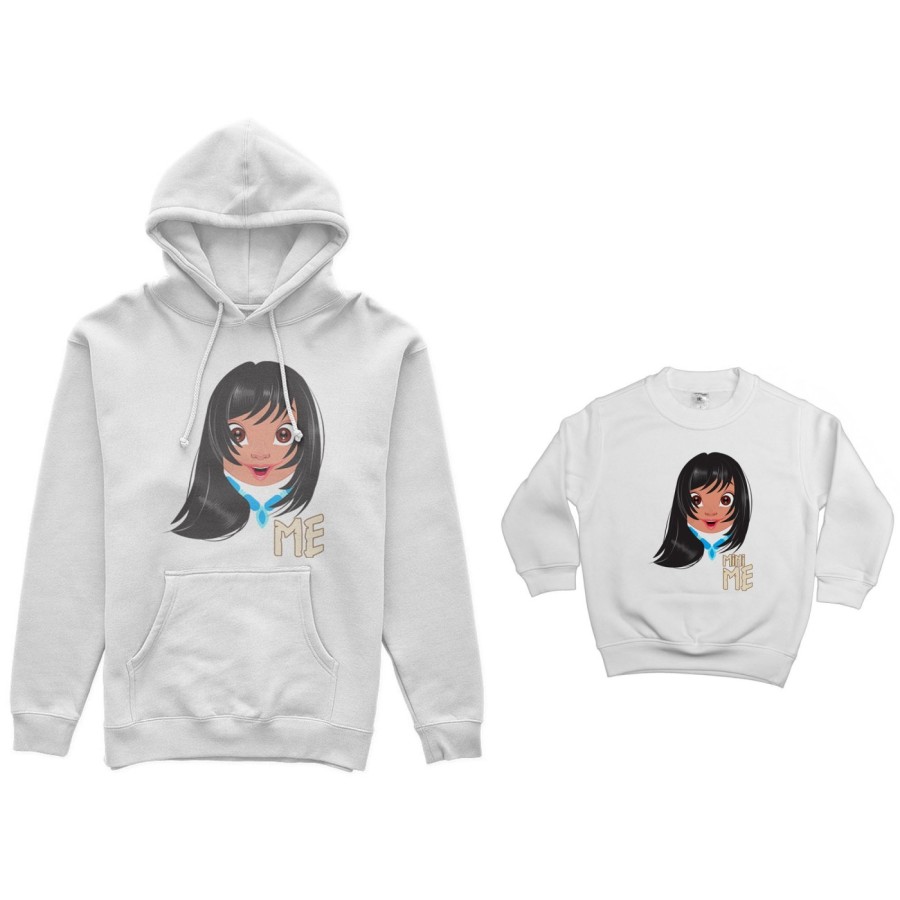 Coordinato felpe madre figlia me pocahontas mini pocahontas Per la mamma