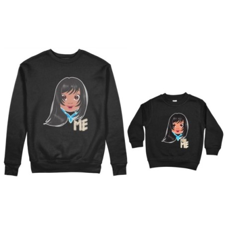 Coordinato felpe madre figlia me pocahontas mini pocahontas Per la mamma