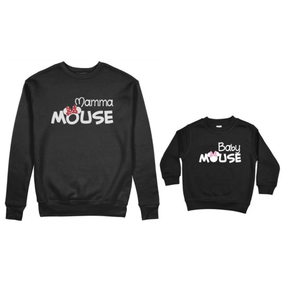 Coordinato felpe madre figlia mamma minnie mouse baby minnie mouse Per la mamma 2
