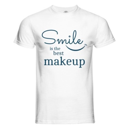 T-shirt uomo smile is the best makeup