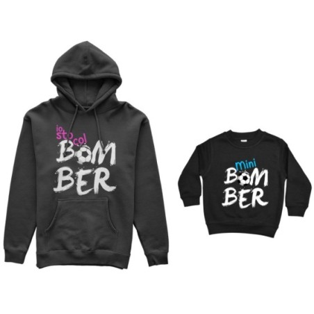 Coordinato felpe madre figlio io sto col bomber mini bomber Per la mamma
