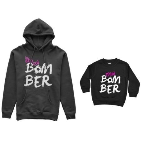 Coordinato felpe madre figlio io sto col bomber mini bomber Per la mamma