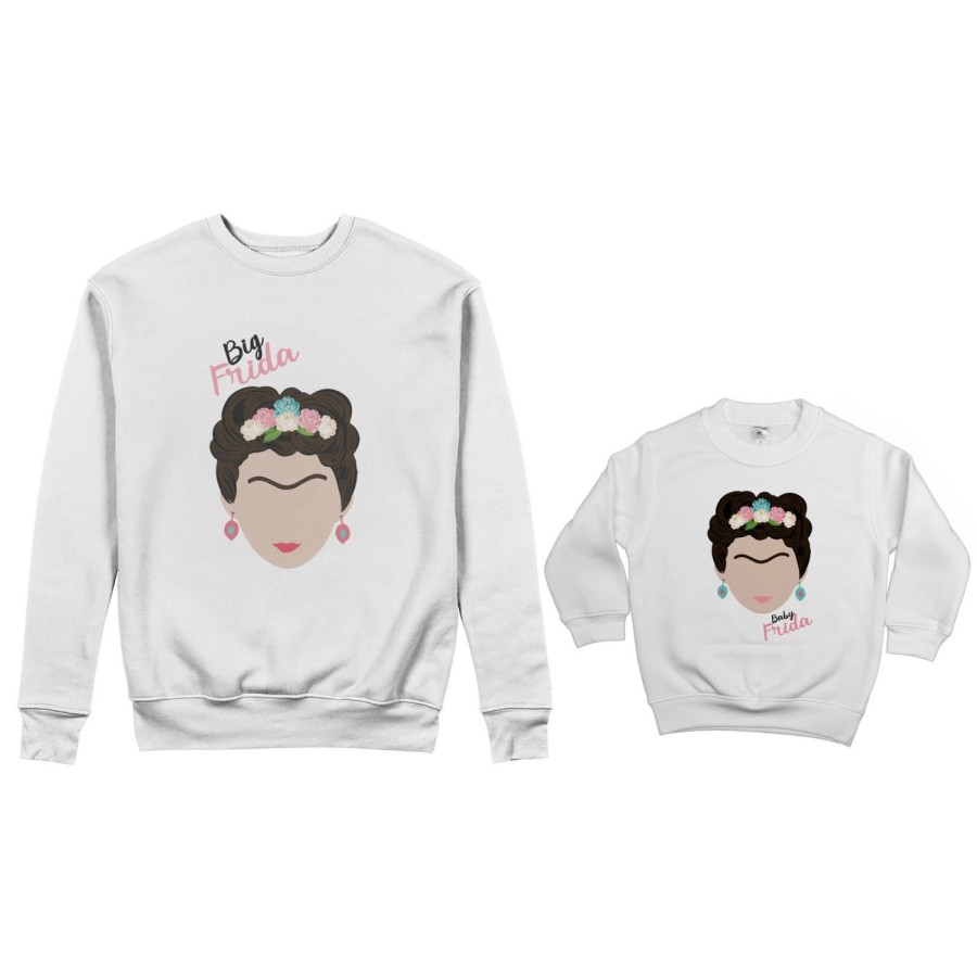 Coordinato felpe madre figlia big frida khalo baby frida khalo Per la mamma