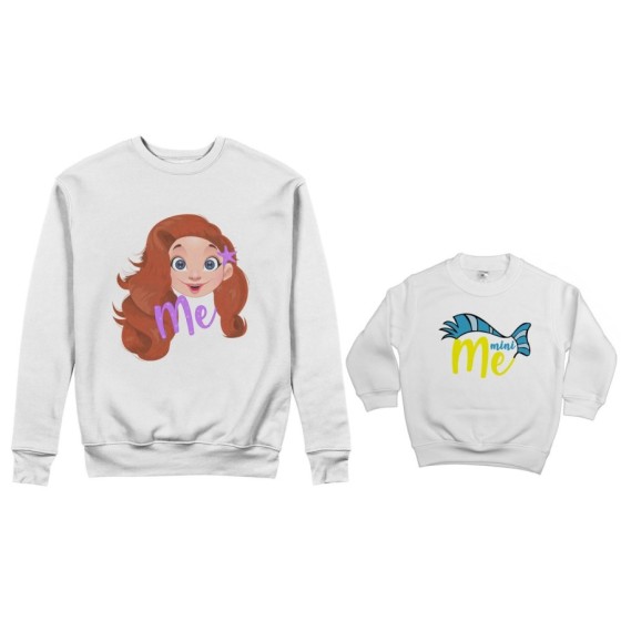 Coordinato felpe madre figlio me ariel mini flounder Per la mamma 2