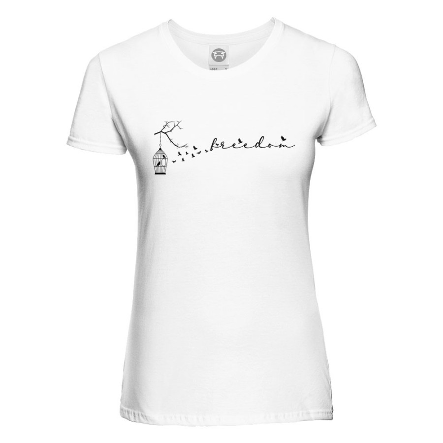T-shirt donna freedom Frasi
