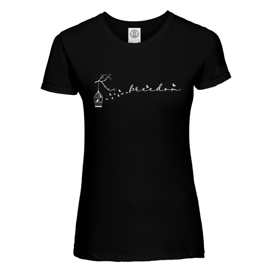 T-shirt donna freedom Frasi