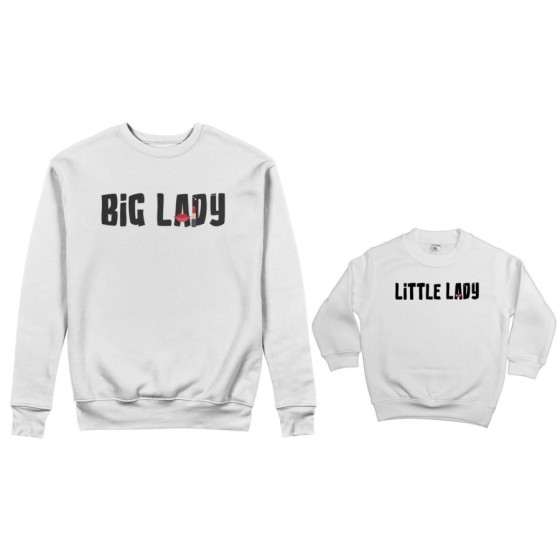 Coordinato felpe madre figlio big lady little lady little boy Per la mamma 2