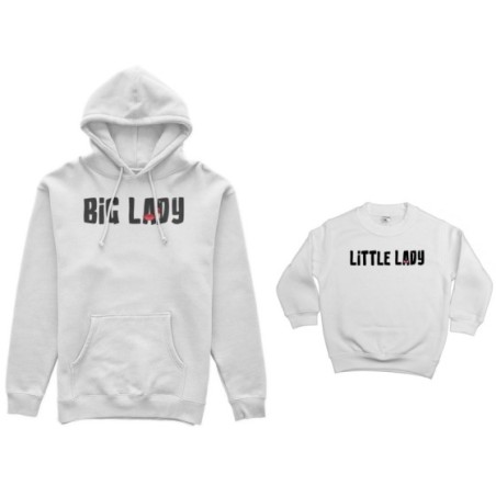 Coordinato felpe madre figlio big lady little lady little boy Per la mamma