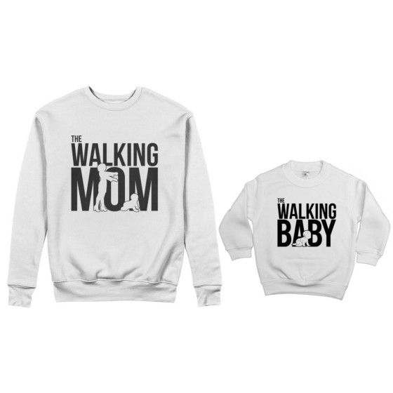 Coordinato felpe madre figlio the walking mom the walking baby Per la mamma 2