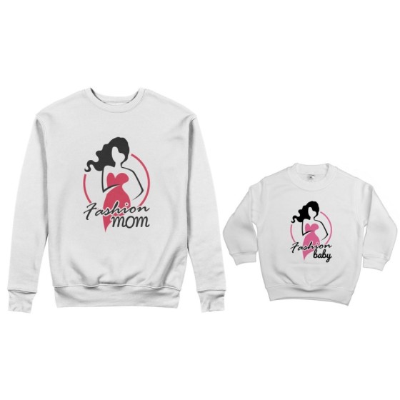 Coordinato felpe madre figlia fashion mom fashion baby Per la mamma 2