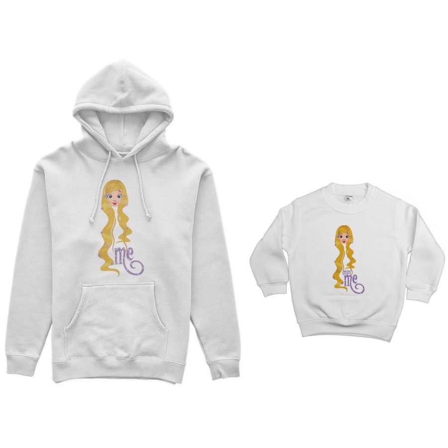 Coordinato felpe madre figlia me rapunzel mini rapunzel Per la mamma