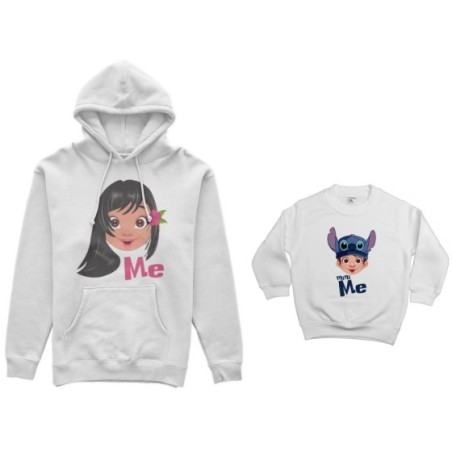 Coordinato felpe madre figlio me lilo mini stich Per la mamma