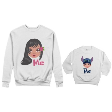 Coordinato felpe madre figlio me lilo mini stich Per la mamma