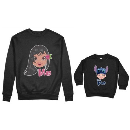 Coordinato felpe madre figlio me lilo mini stich Per la mamma