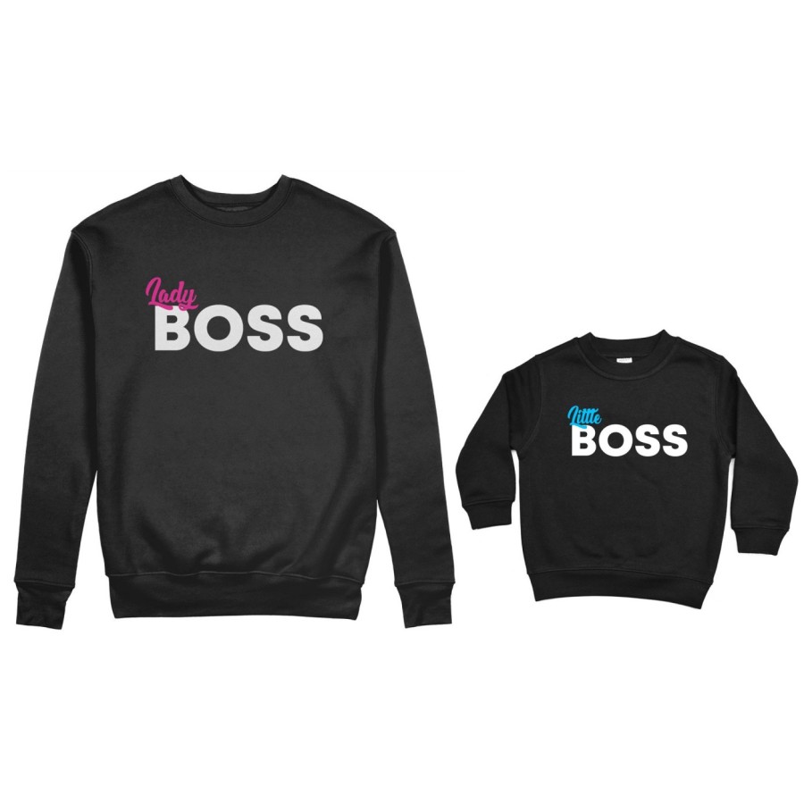 Coordinato felpe madre figlio lady boss little boss Per la mamma