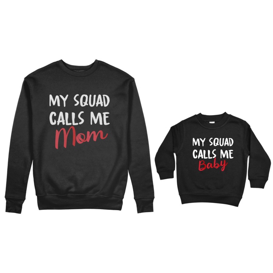 Coordinato felpe madre figlio my squad calls me mom Per la mamma