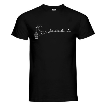 T-shirt uomo freedom Frasi