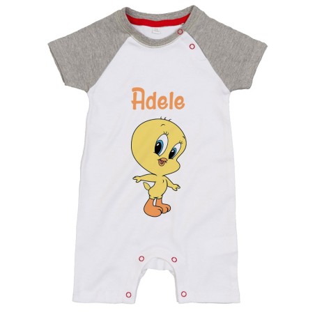 Pagliaccetto neonata personalizzato con nome baby titti