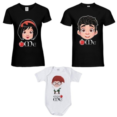 Tris t-shirt adulti e body neonato me principe florian me...