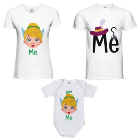Tris t-shirt adulti e body neonato me capitano uncino me...