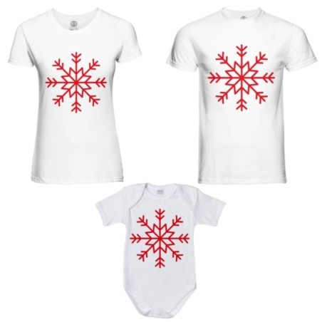 Tris t-shirt e body neonato per la famiglia...