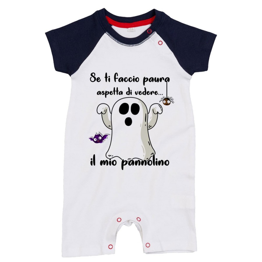 Pagliaccetto neonato se ti faccio paura aspetta di vedere il mio pannolino Halloween