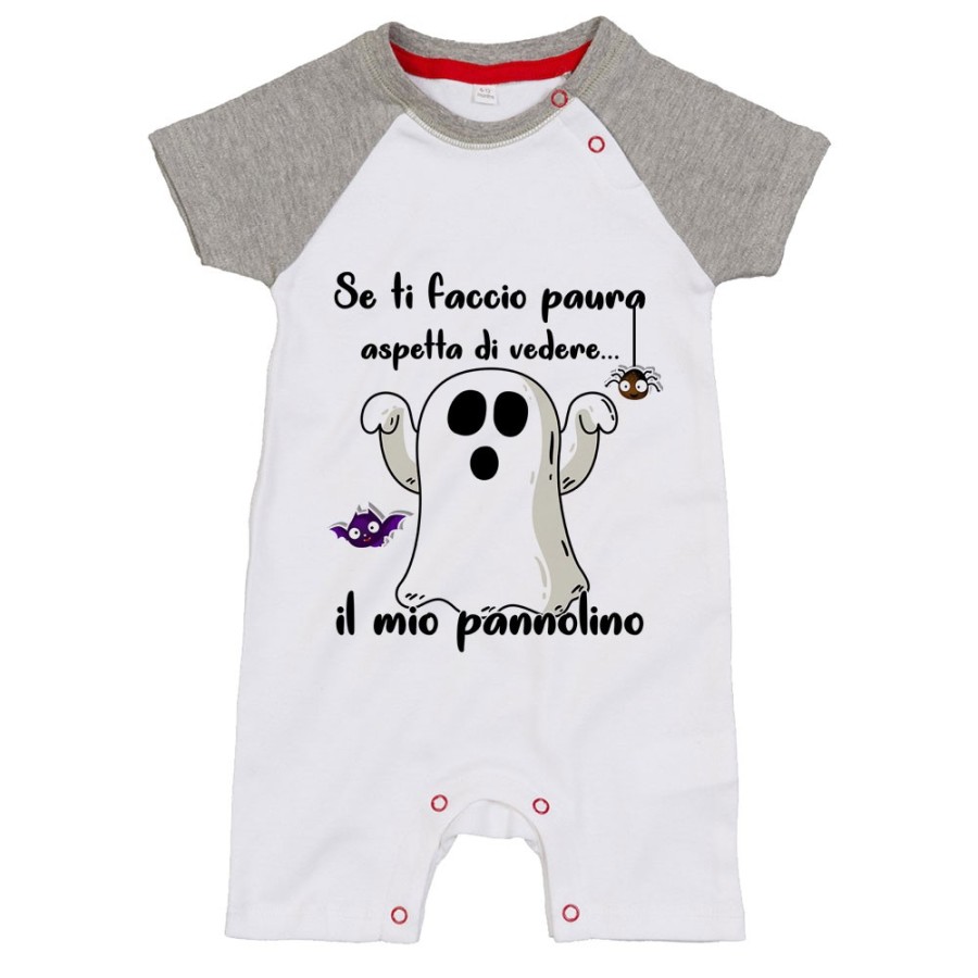 Pagliaccetto neonato se ti faccio paura aspetta di vedere il mio pannolino Halloween