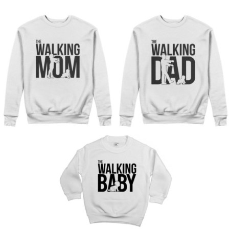 Tris felpe adulti bambino the walking dad  the walking...