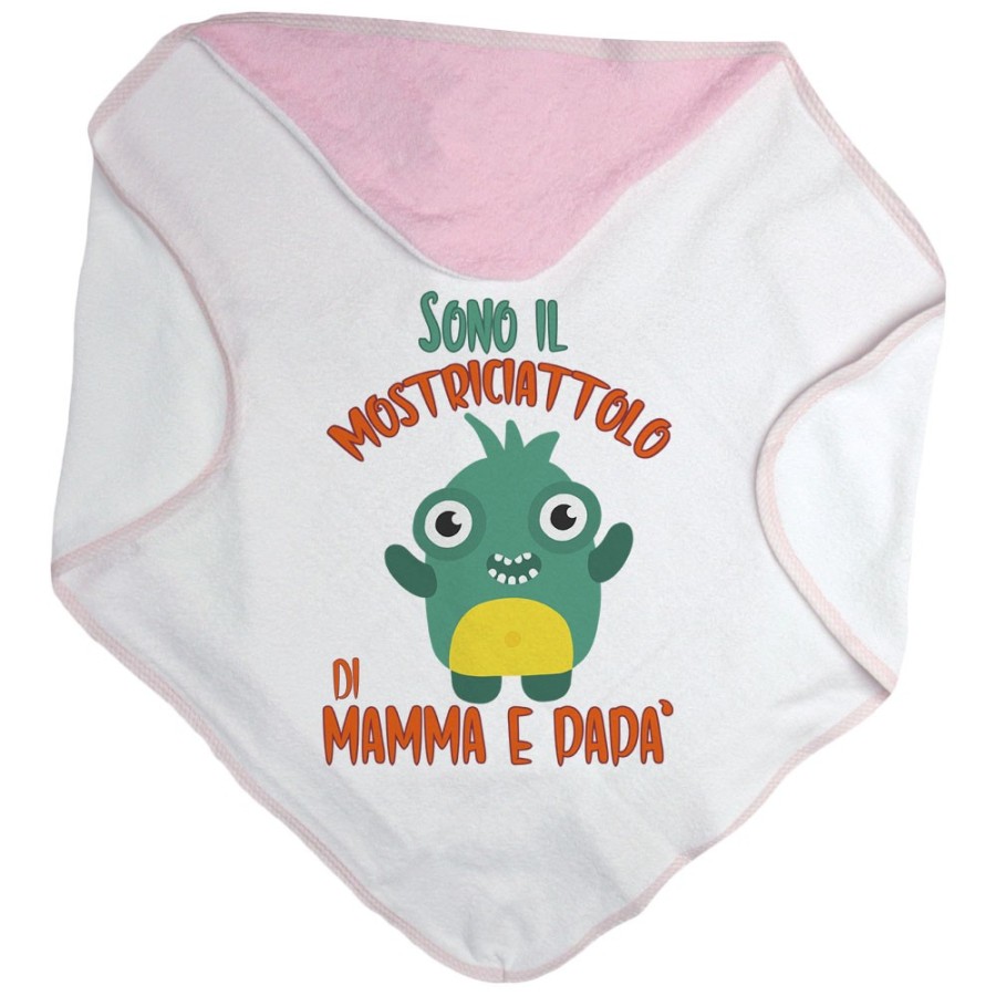 Accappatoio neonato sono il mostriciattolo la mostriciattola di mamma e papà Halloween