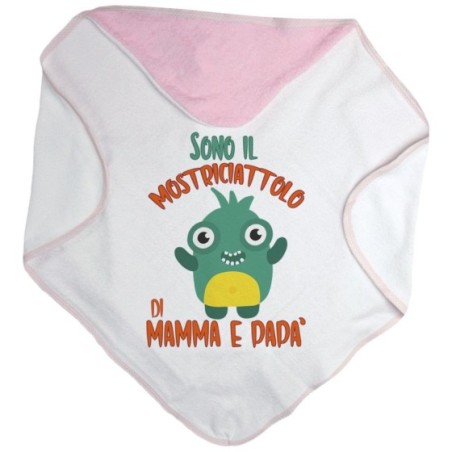 Accappatoio neonato sono il mostriciattolo la mostriciattola di mamma e papà Halloween