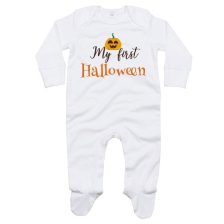 Tutina neonato my first halloween con zucca