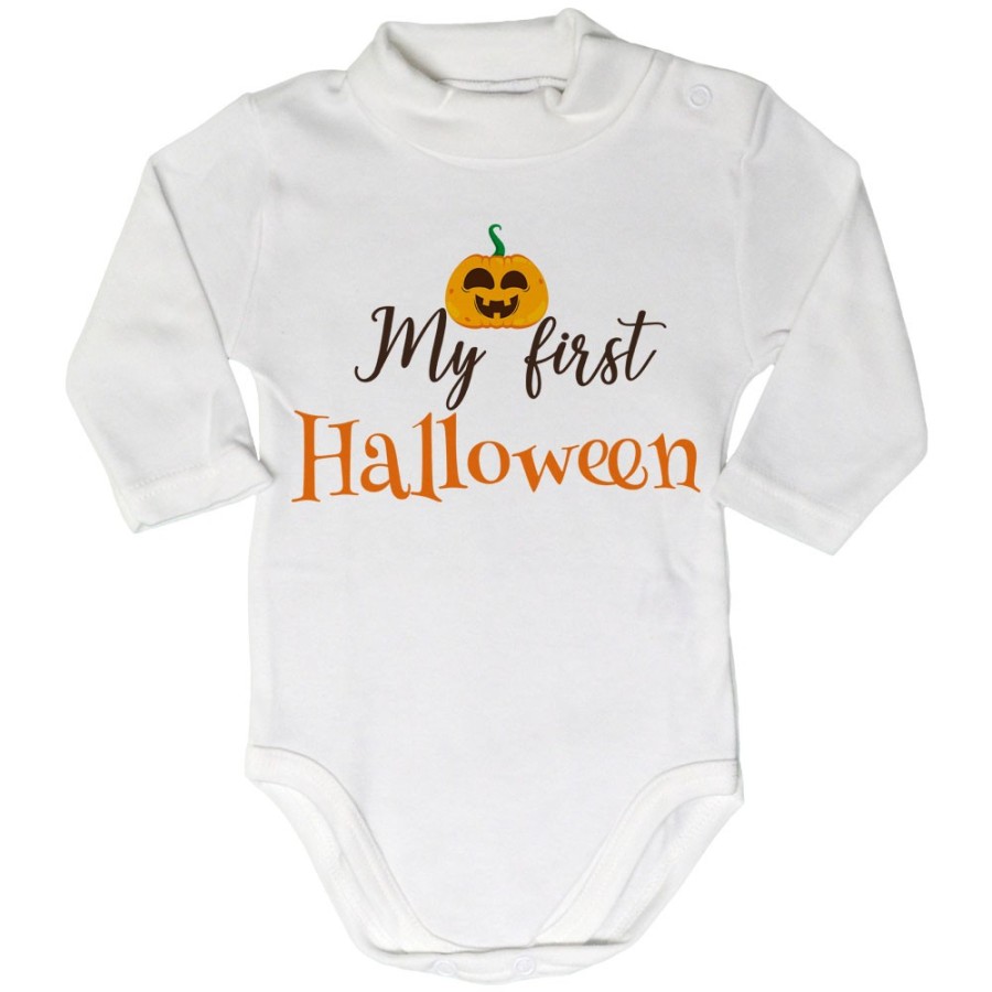 Body lupetto neonato my first halloween con zucca Halloween